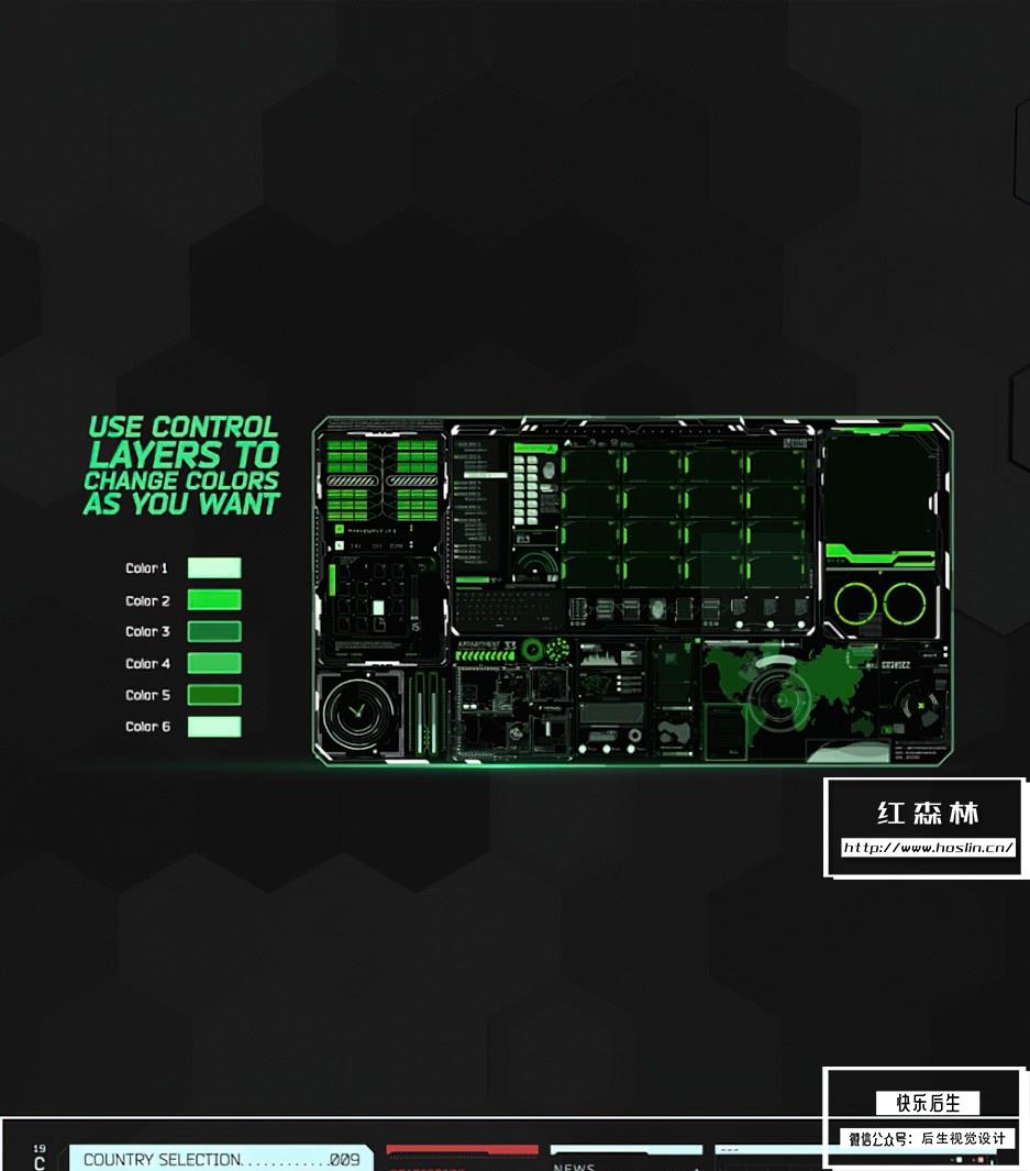【AE模板】18种HUD未来科技感元素UI动画 HUD Pack 3插图(1)