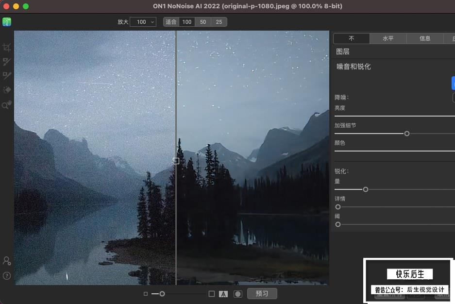 【软件/PS插件】智能AI图像降噪处理软件/PS插件 ON1 NoNoise AI 2022（16.0.1.11481）Mac中文版插图(3)