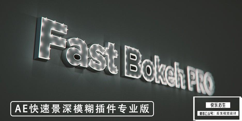 【AE插件】快速镜头景深模糊插件专业版AE中文插件 Fast Bokeh Pro v2.0.6 支持Win/Mac + 使用教程插图