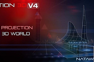 【AE脚本】平面图片投射三维空间摄像机视差动画 Projection 3D v4.0.3 支持Win/Mac