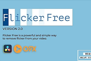 【达芬奇插件】视频延时闪屏去闪烁闪光效果达芬奇OFX插件 Flicker Free v2.2.8 Win汉化版
