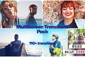 【AE模板】113种视频动态分屏组合排列转场动画 Multiscreen Transitions Pack