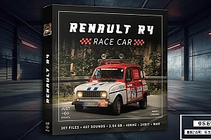 【配乐音效】437个雷诺R4汽车老式赛车引擎轰鸣行驶鸣笛无损音效 Just Sound Effects& Renault R4