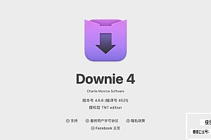 【Mac软件】Mac电脑强大好用的在线视频下载软件 Downie 4.6.8(4521) 中文版