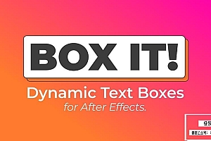 【AE脚本】自适应底栏边框文字标题动画 Box It! v1.3.1 汉化版 +使用教程