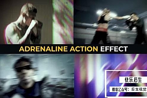 【AE/PR模板】40种摄像机抖动闪烁眩晕模糊迷幻失真特效 Adrenaline Action Effects