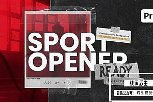 【PR模板】动感时尚复古元素标题体育运动节目宣传开场动画 Action Sport Opener for Premiere Pro
