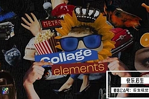 【FCPX插件】40种复古剪贴画报元素创意拼贴组合竖屏动画 Creative Collage Pack with Intro and 4 Stories