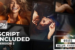 【PR模板】快速导入照片自动生成动态幻灯片动画 Slideshow Universal Version 2