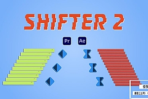 【AE/PR脚本】关键帧图层素材快速自动排列移动调整工具 Shifter 2 v2.0.4 +使用教程