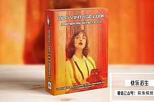 【PR模板】复古电影胶片污渍划痕纹理叠加特效 Old & Damaged Film Looks Overlay Effect