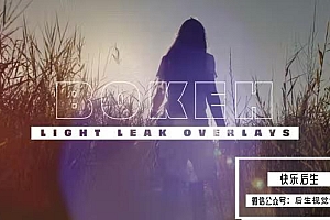 【AE模板】唯美优雅镜头光斑漂亮炫光叠加动画(含模板音乐) light Bokeh Dust Particles Color Overlays V2