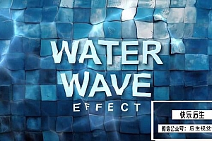 【AE模板】视频添加逼真水波纹扭曲流动效果 Water Wave Effect