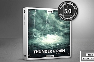 【配乐音效】66组打雷下雨狂风闪电暴雨环境环绕立体声音效 Boom Library& Thunder & Rain