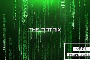 【PR预设】黑客帝国科技感矩阵背景文字标题展示动画预设 The Matrix – Cinematic Titles