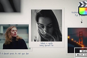 【FCPX模板】浪漫爱情甜蜜回忆婚礼电子相册图片展示动画 Photo Memories Gallery