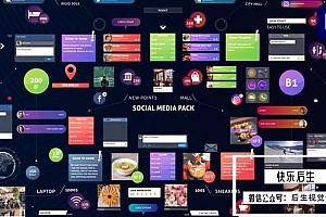 【PR模板】社交网络媒体评论标注弹窗介绍图形动画 Social Media Pack