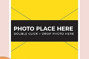 【PSD模板 】INS风莫兰迪粉色图片广告排版(竖版)海报模板PSD源文件