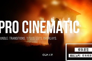 【AE模板】专业电影视频文字标题转场调色梦幻光效叠加动画 Pro Cinematic Bundle for After Effects