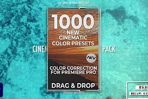 【PR预设】1000种多风格大气电影视频调色PR预设 AKV Studios& 1000+ Cinematic Color Presets