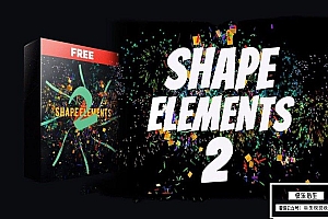 【AE/PR模板】1000组动态图形MG视频元素动画 AEJuice& Shape Elements 2