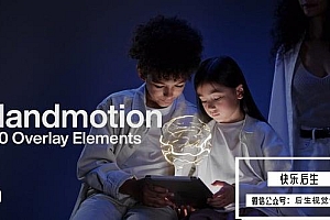 【AE模板】120个创意二维卡通手绘能量闪光爆炸元素特效动画 Handmotion& 120 Overlay Elements