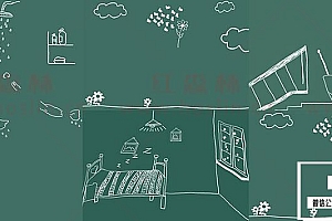 【PSD模板】儿童宝宝婴儿相册卡通手绘涂鸦插画线条设计素材PSD模板