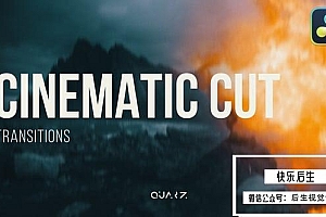 【达芬奇模板】100种好莱坞电影级镜头切割光效遮罩视频转场动画预设 Cinematic Cut Transitions for Davinci Resolve