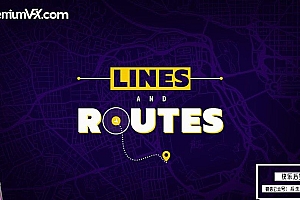【FCPX插件】40个旅行路线图地图标注动画 PremiumVFX& Lines and Routes
