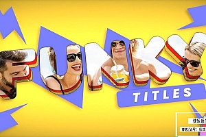 【FCPX插件】38个鲜艳时尚大型字母文字镂空遮罩效果图文标题动画 IF Motion& Funky Titles 汉化版