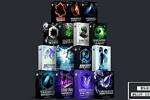 【配乐音效】15套7100个终极科技人声循环鼓点演绎旋律采样音色音效包 Ghosthack& Titan Techno Mega Bundle