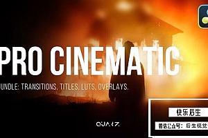 【达芬奇模板】专业电影视频文字标题转场调色梦幻光效叠加动画 Pro Cinematic Bundle for Davinci Resolve