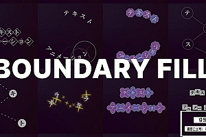 【AE插件】文字图层边界创意纹理填充工具 Boundary Fill v2.2.0 Win汉化版 +使用教程