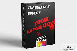 【FCPX插件】13个创意文本扭曲膨胀拉伸湍流效果动画预设 FCPX Full Access& Turbulence Effect 汉化版