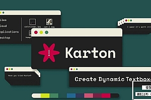 【AE脚本】一键生成动态文本框字幕条聊天气泡动画 Karton v2.0.3 +视频教程
