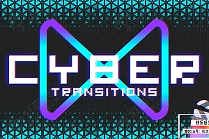 【FCPX插件】40种未来科技赛博朋克风格故障损坏干扰转场预设 IF Motion& Cyber Transitions 汉化版
