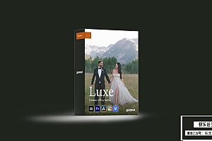 【调色预设】6款奢华明亮胶片美学电影人像黑白摄影调色LUT预设 Gamut& The Luxe LUT