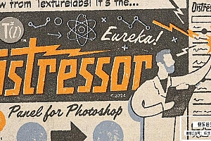【PS插件】复古老化破损做旧纹理效果生成工具 Texturelabs& Distressor v1.0.7 汉化版