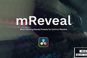 【达芬奇插件】101个创意时尚动态活力视频变形扭曲特效转场预设 motionVFX& mReveal 汉化版