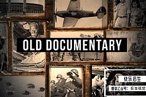 【AE模板】复古回忆历史纪录片视频开场幻灯片动画 Old Epic Documentary Opener