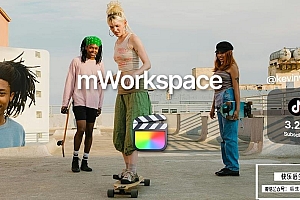 【FCPX插件】83个时尚简约社交媒体品牌视频排版元素标题转场特效动画 motionVFX& mWorkspace 汉化版