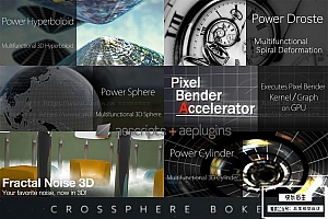 【AE插件】镜头模糊3D云雾曲面球体散景变形特效插件合集 Crossphere Plugins Bundle 2025.1 Win汉化版
