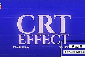 【FCPX插件】复古老电视机录像带故障损坏CRT视觉显示特效 CRT Effect 汉化版