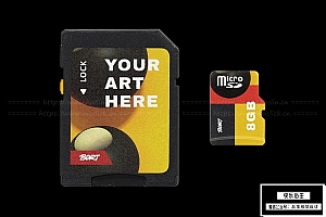 【PS样机】SD存储卡内存闪存卡封面包装设计展示PS模板样机 SD Card Mockup Pack