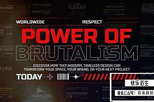 【PR模板】40款创意狂野风格文字标题排版动画预设 Brutalism Titles for Premiere Pro