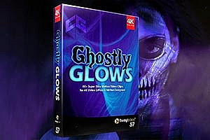 61个惊悚恐怖丝绸纱布飘动特效合成素材 BBV57 Ghostly Glows