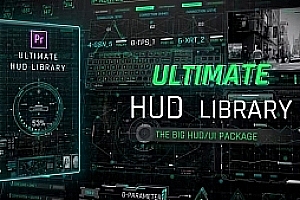 【PR模板】263组未来图形元素HUD地图加载UI界面显示动画 Ultimate HUD Library