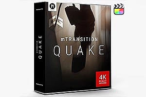 FCPX插件|50组震撼摄像机移动扭曲抖动转场预设 MotionVFX mTransition Quake
