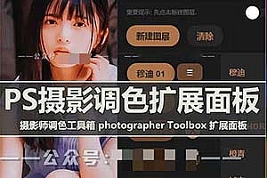 【PS插件】摄影后期风光人像赛博朋克电影等风格调色工具箱 Photographer ToolBox v1.3 汉化版