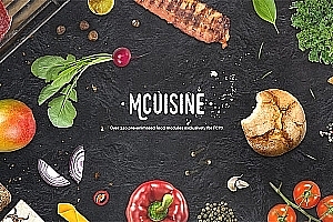 【FCPX插件】276个水果蔬菜肉类面包佐料食物餐具元素烹饪美食动画 motionVFX – mCuisine